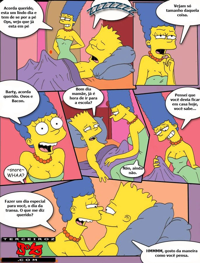 HQ erótico os Simpsons sacanagem em família