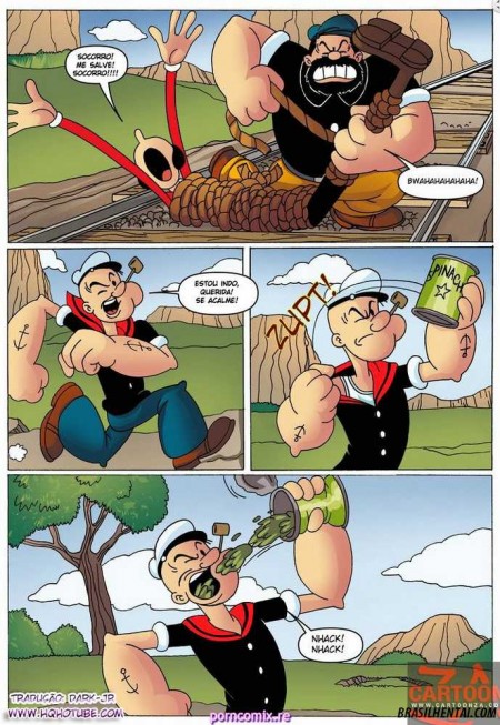 Popeye e Olívia Palito quadrinhos eróticos