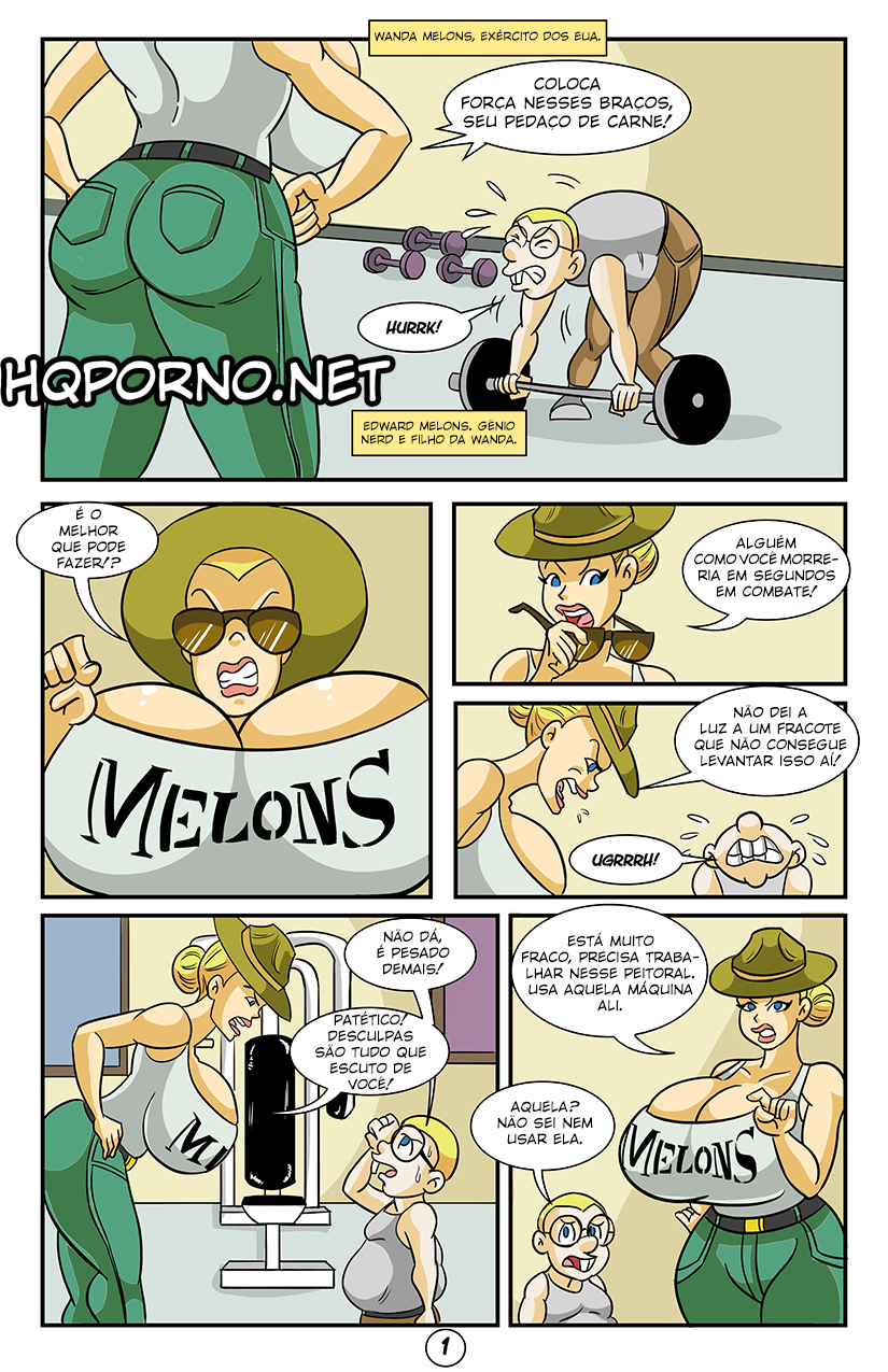 Cartoon de incesto gratis: Major Melons e seu filho nerd
