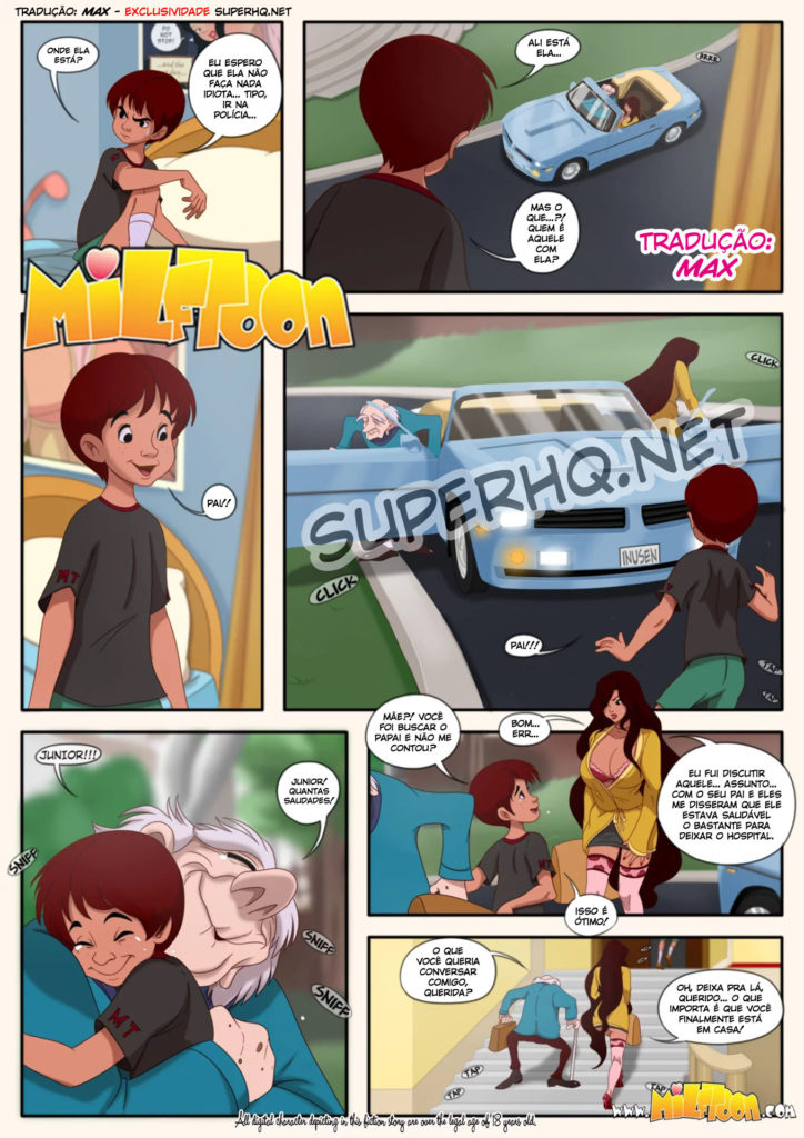 Milftoon porno em quadrinhos: Mãe e filho 03