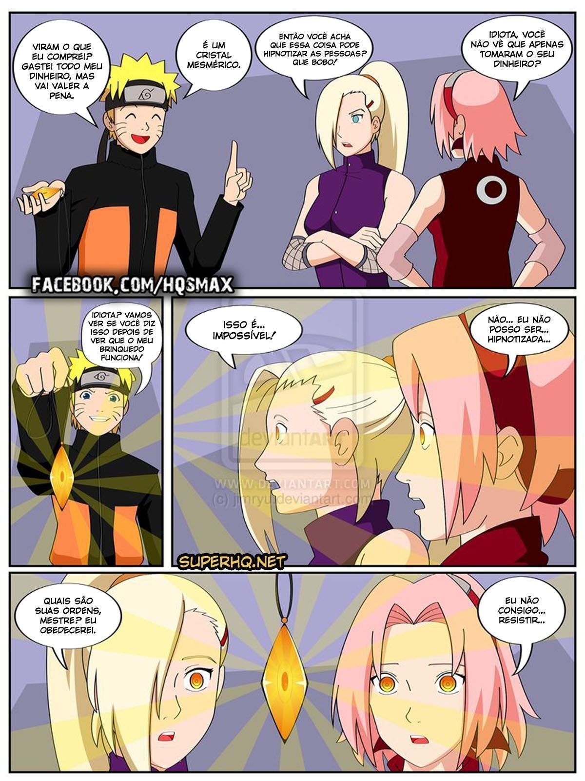 Naruto quadrinhos xxx: Comendo as gostosas da aldeia