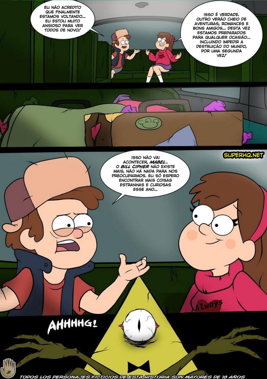 Gravity Falls, One Summer of Pleasure 1 - Quadrinhos de Sexo